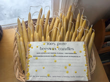 Load image into Gallery viewer, 100% Pure Beeswax Candles by Elan- 6" Taper Hand-Dipped in Weston, CT