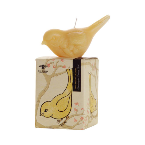 CANDLES: Big Dipper Wax Works, Pure Beeswax Song Bird Candle, Pecking