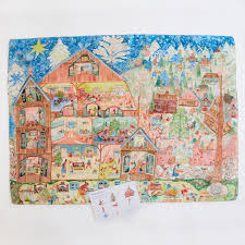 SARAH'S SILKS: Christmas in the Dollhouse Seek & Find Playsilk