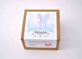 DelilahIris Designs: Felt Sewing Craft Kit - Stuffed Elephant