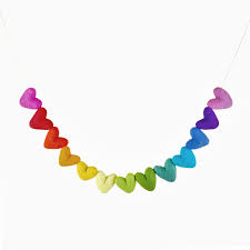 Sheep Farm Felt - All-Heart Garland | Rainbow