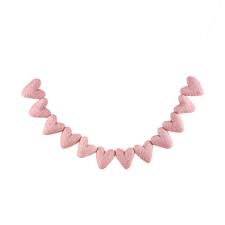 Sheep Farm Felt - All-Heart Garland | Light Pink