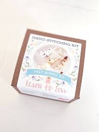 DelilahIris Designs: DIY Embroidered Felt Bunny Craft Kit - Hand Sewing Project