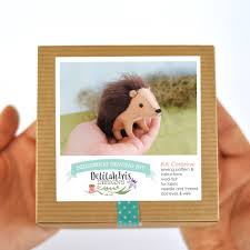 DelilahIris Designs: Hedgehog DIY Stuffed Animal Craft Sewing Kit