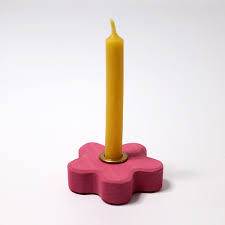 GRIMM'S: Single Hole Flower Base Candle Holder