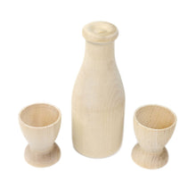 Load image into Gallery viewer, WOODEN MILK AND CUPS